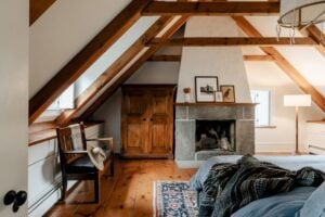 HMO bedroom with a sloping ceiling where usable floor area must be measured carefully