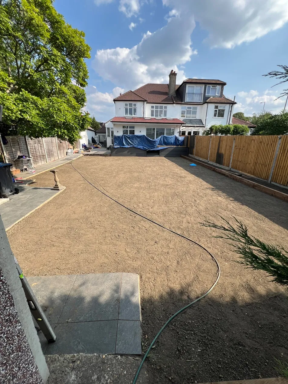 Garden preparation during the Addiscombe refurbishment